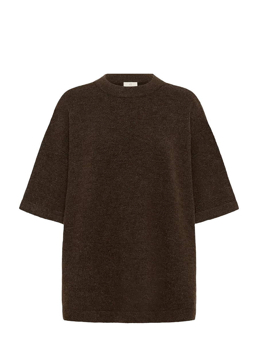 Kaffe - KAniel Pullover - stickade tröjor - chocolate brown melange - 0