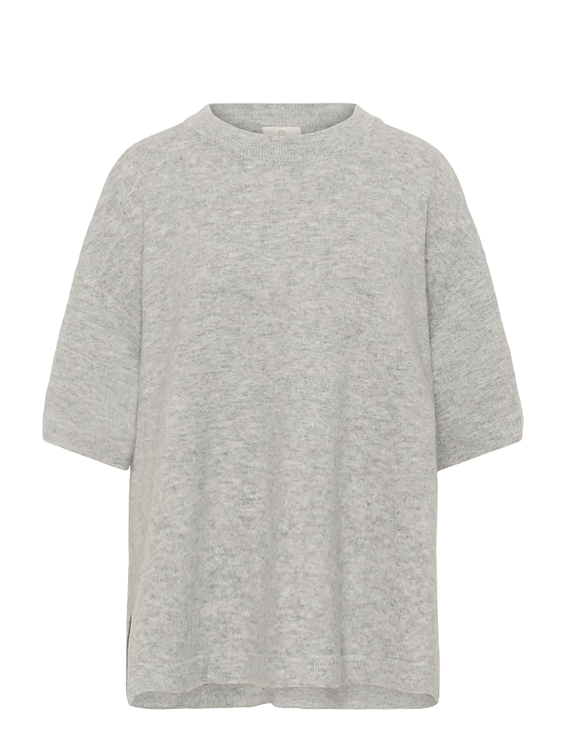 Kaffe - KAniel Pullover - stickade tröjor - light grey melange - 1