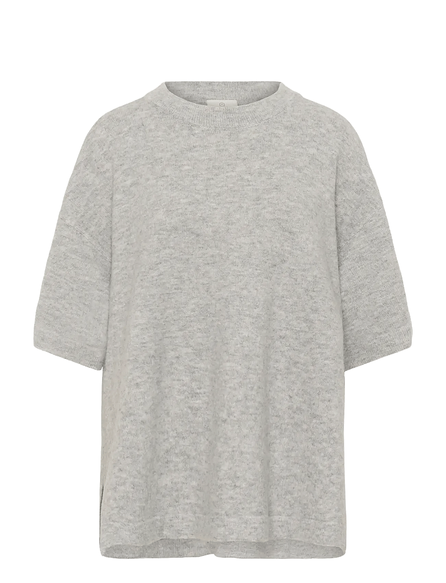 Kaffe - KAniel Pullover - stickade tröjor - light grey melange - 1