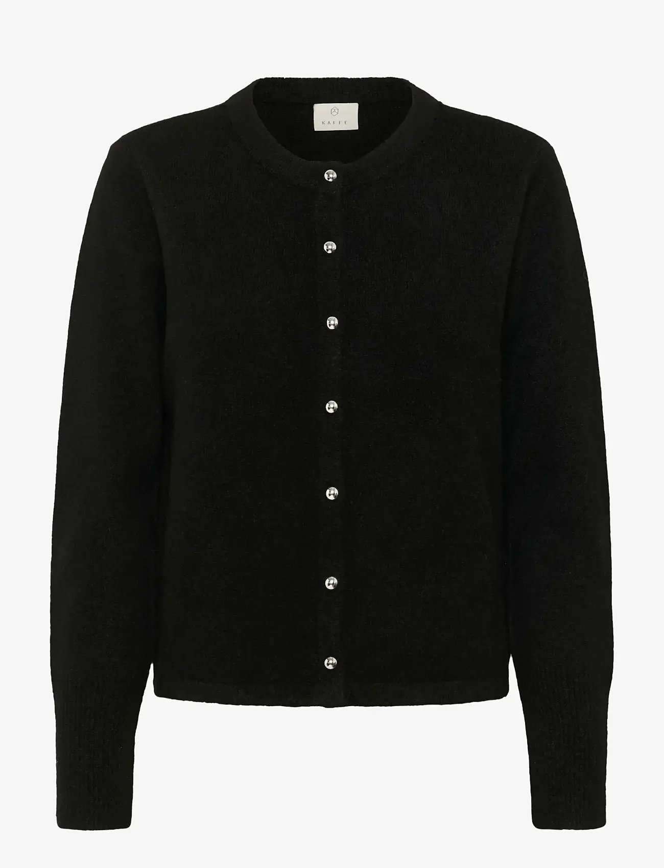 Kaffe - KAniel Knit Cardigan - cardigans - black deep - 1