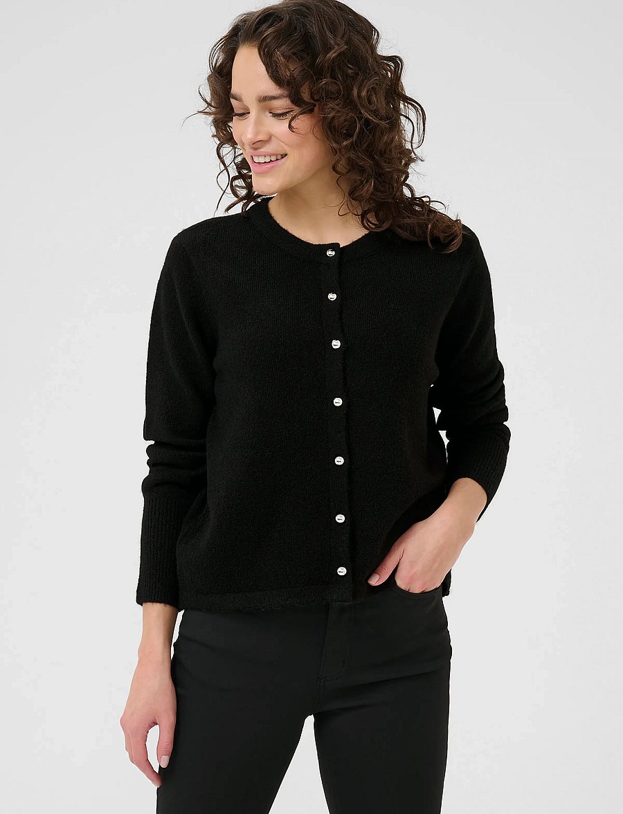 Kaffe - KAniel Knit Cardigan - black deep - 0