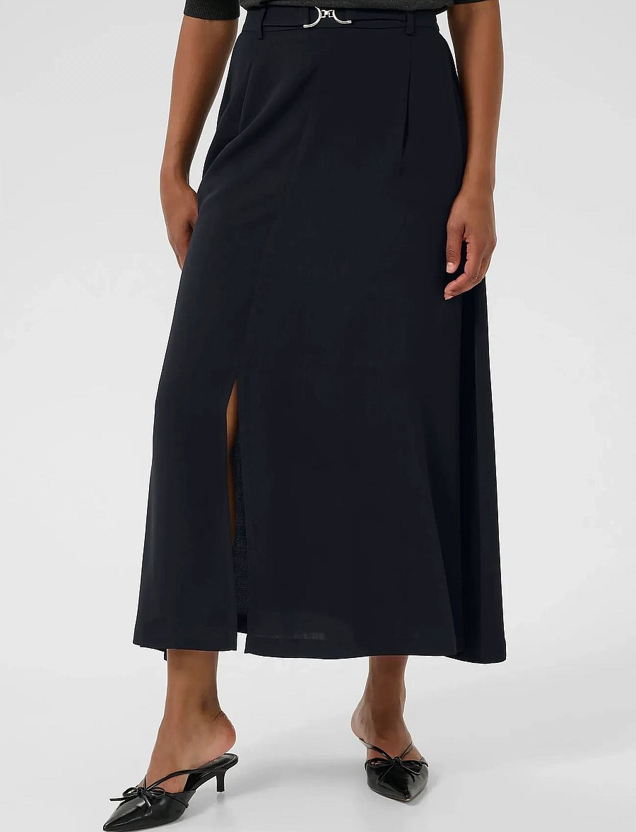 Kaffe - KAillis Skirt - midi skirts - black deep - 0