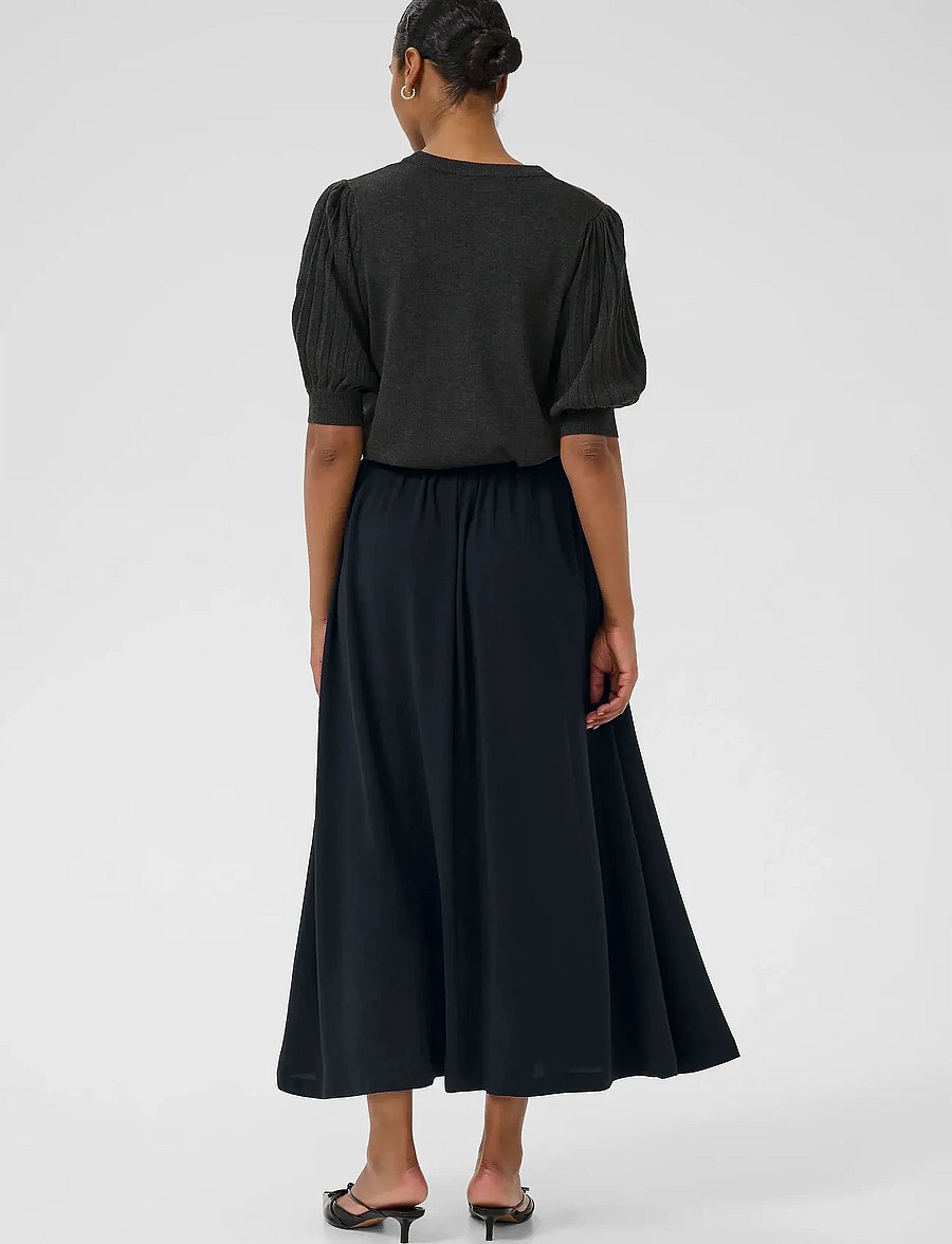 Kaffe - KAillis Skirt - midi skirts - black deep - 4