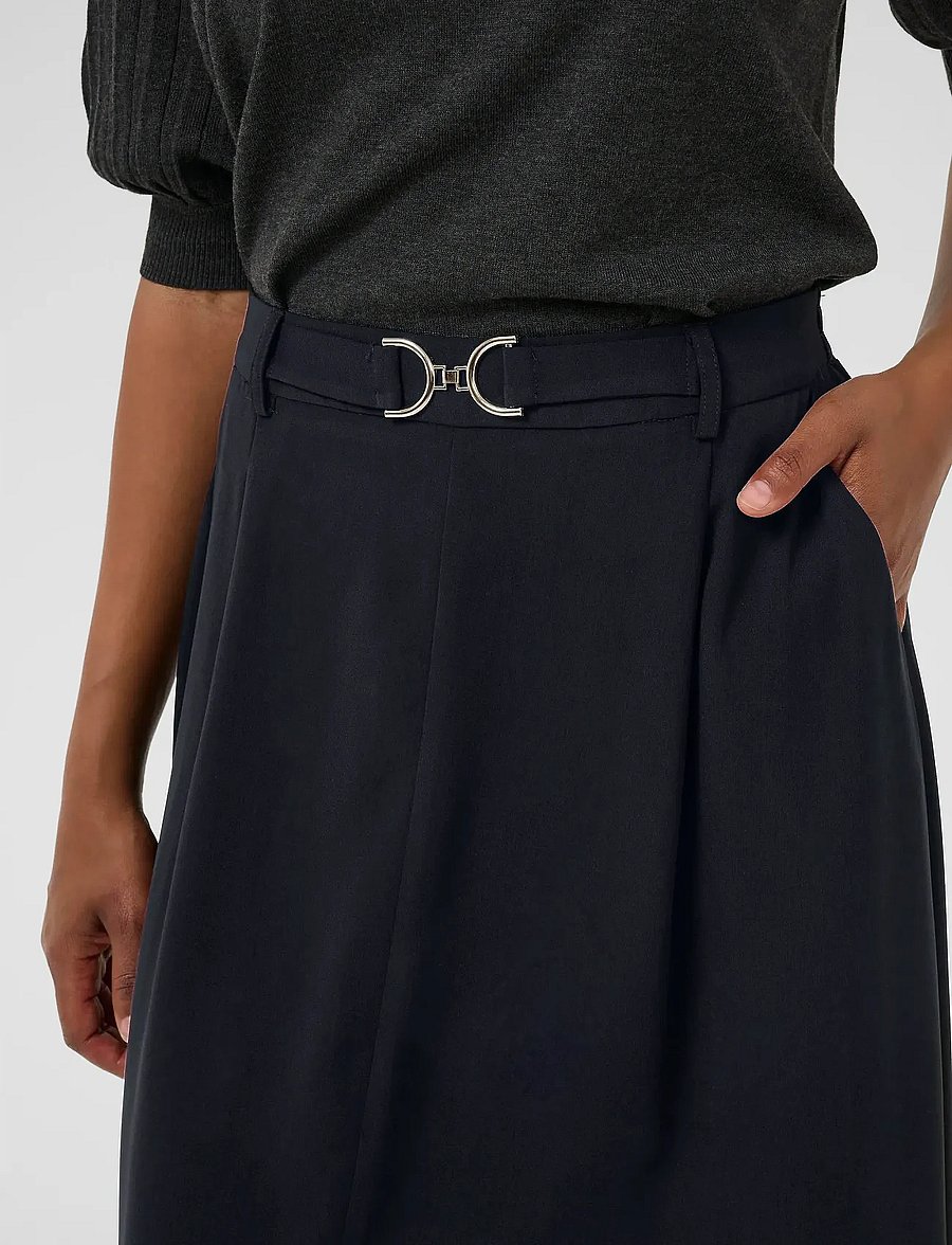 Kaffe - KAillis Skirt - midi skirts - black deep - 5