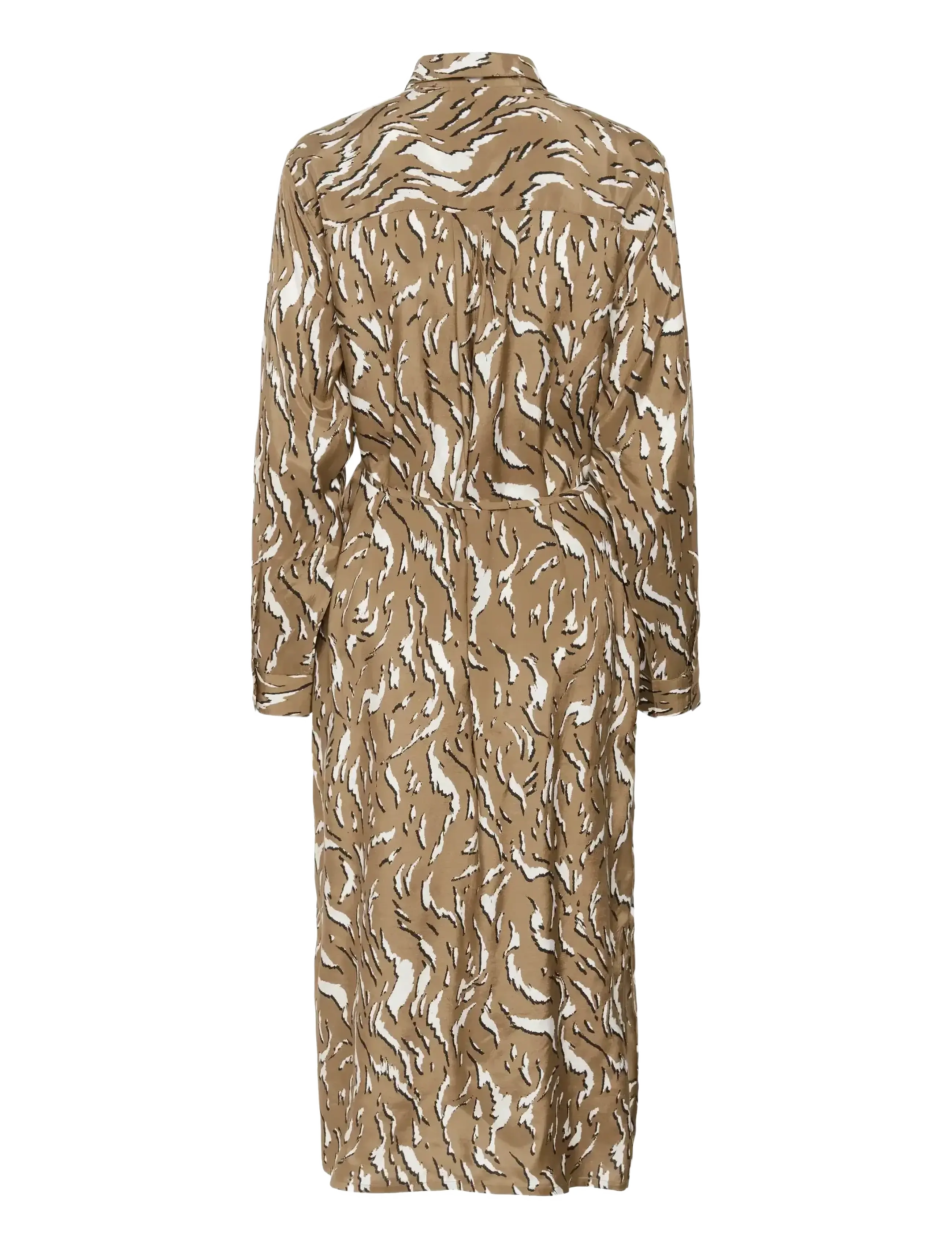 Kaffe - KAmille Shirt Dress - marškinių tipo suknelės - toasted coconut graphic animal - 2