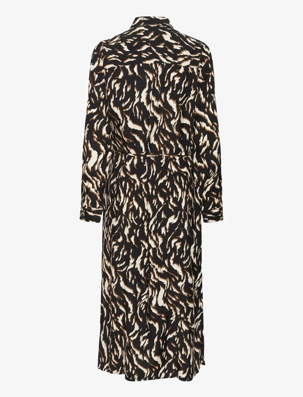 Kaffe - KAmille Shirt Dress - kreklkleitas - black/brown graphic animal - 2
