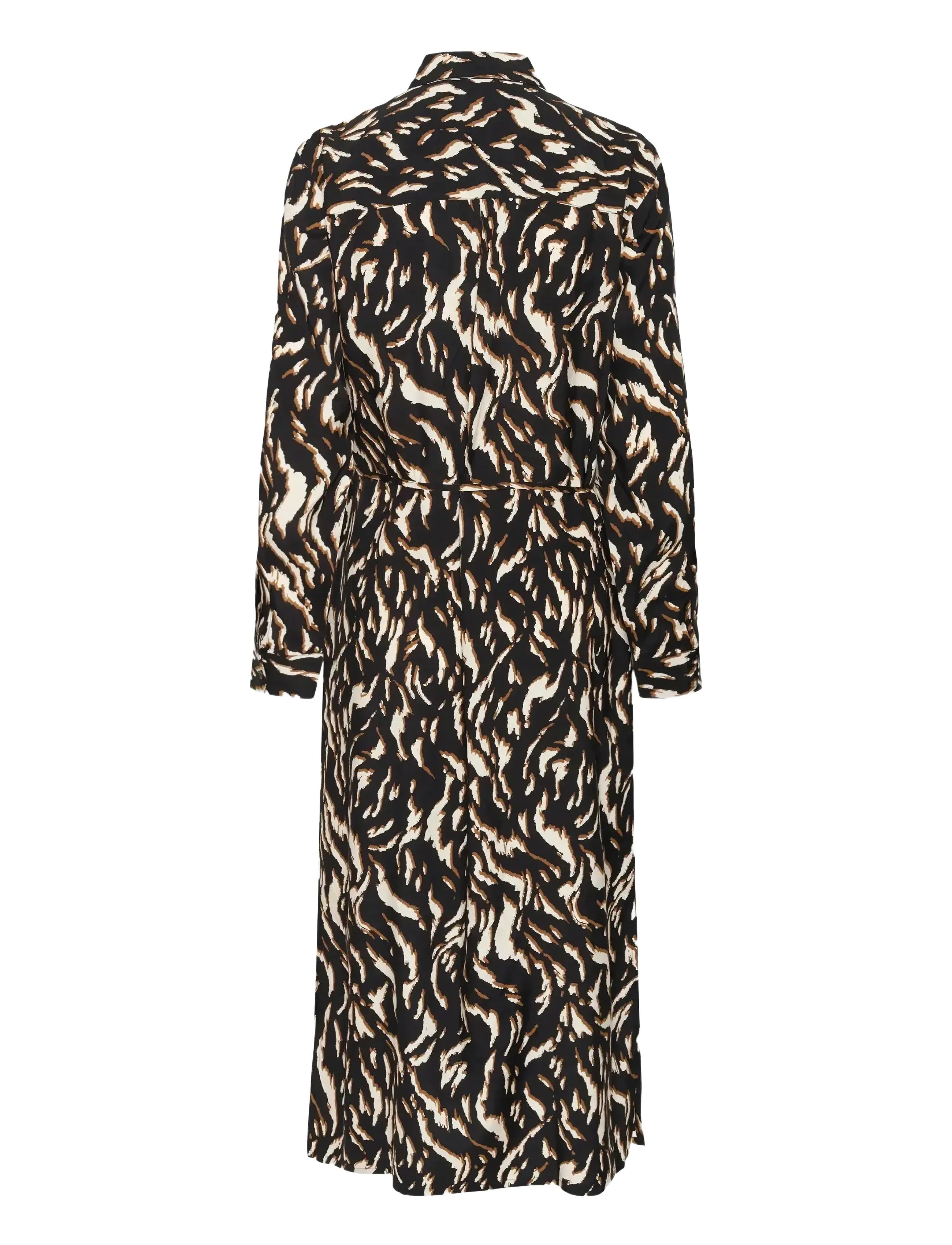 Kaffe - KAmille Shirt Dress - hemdkleider - black/brown graphic animal - 2