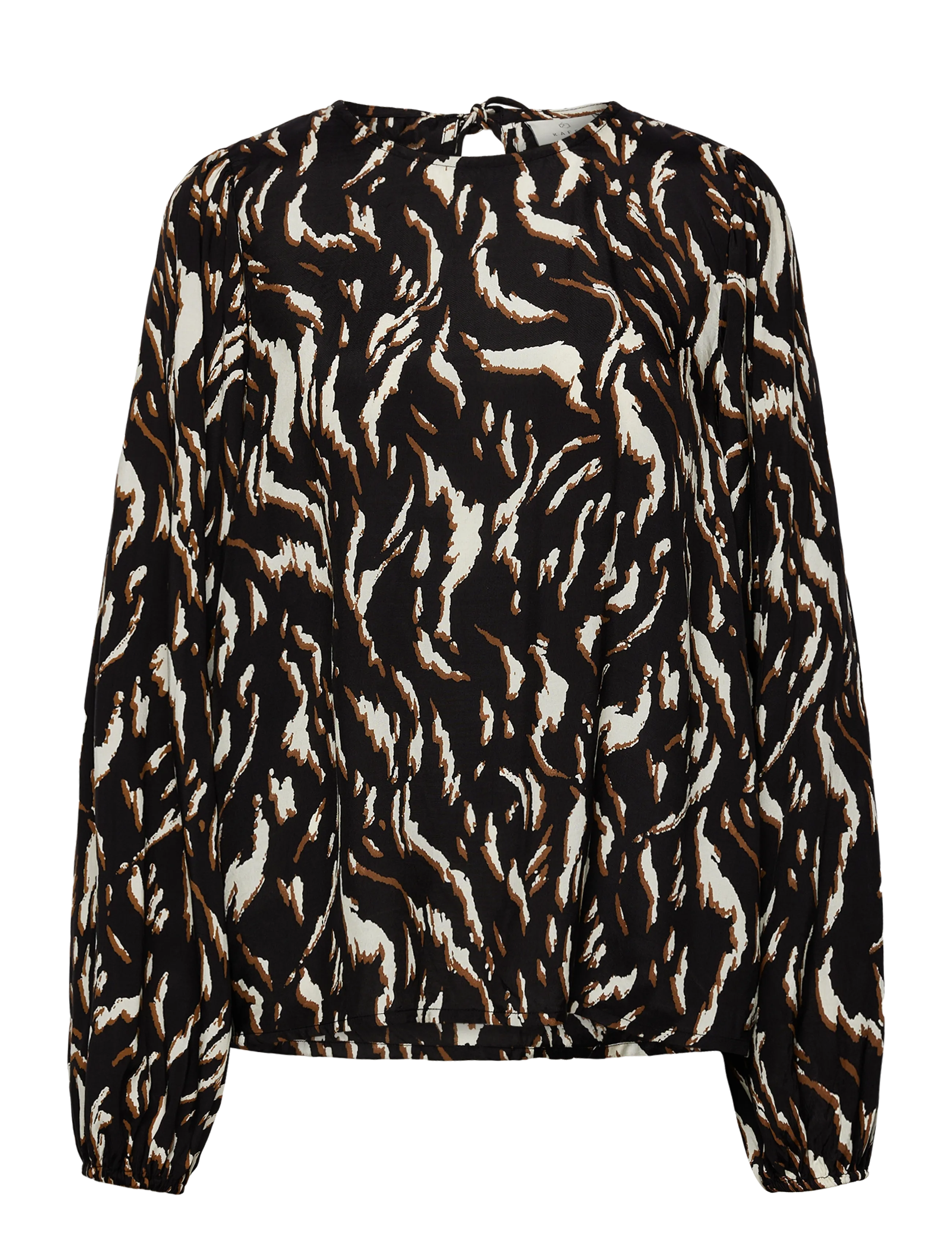 Kaffe Kamille Blouse, 44, Black, Bluser > Langærmede, Dame