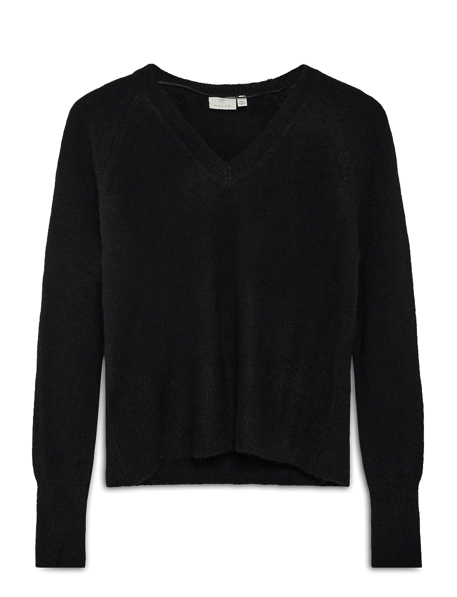 Kaffe - KAniel v-neck Pullover - pullover - black deep - 1