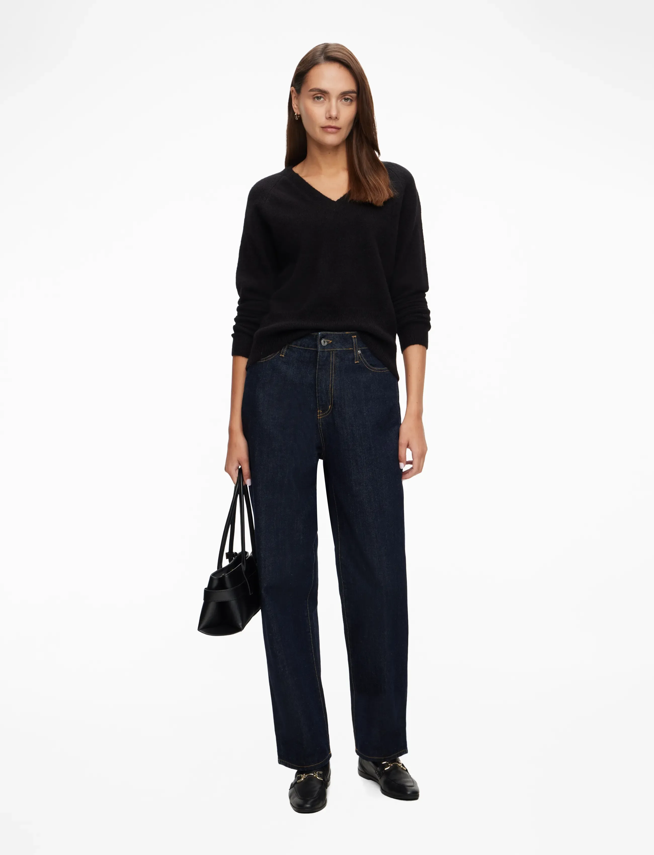 Kaffe - KAniel v-neck Pullover - trøjer - black deep - 2