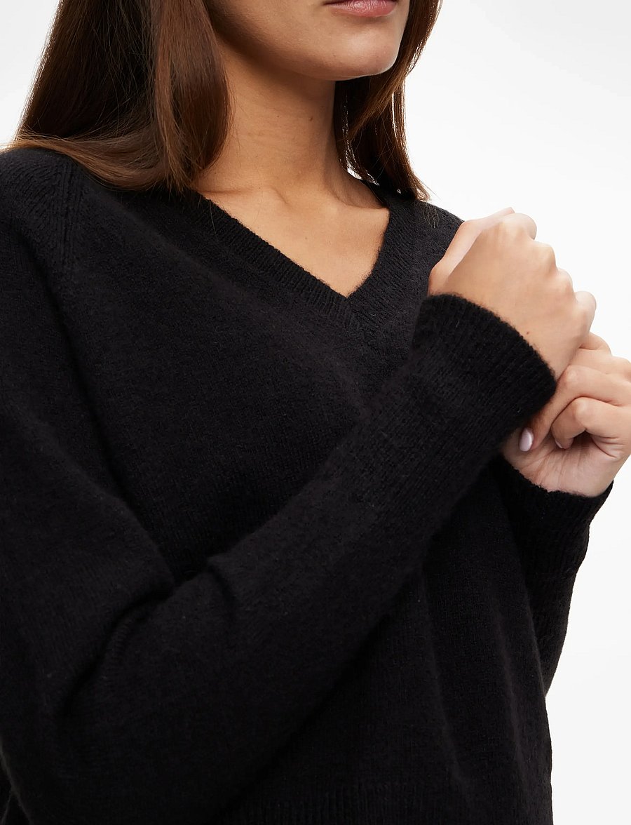 Kaffe - KAniel v-neck Pullover - pullover - black deep - 5