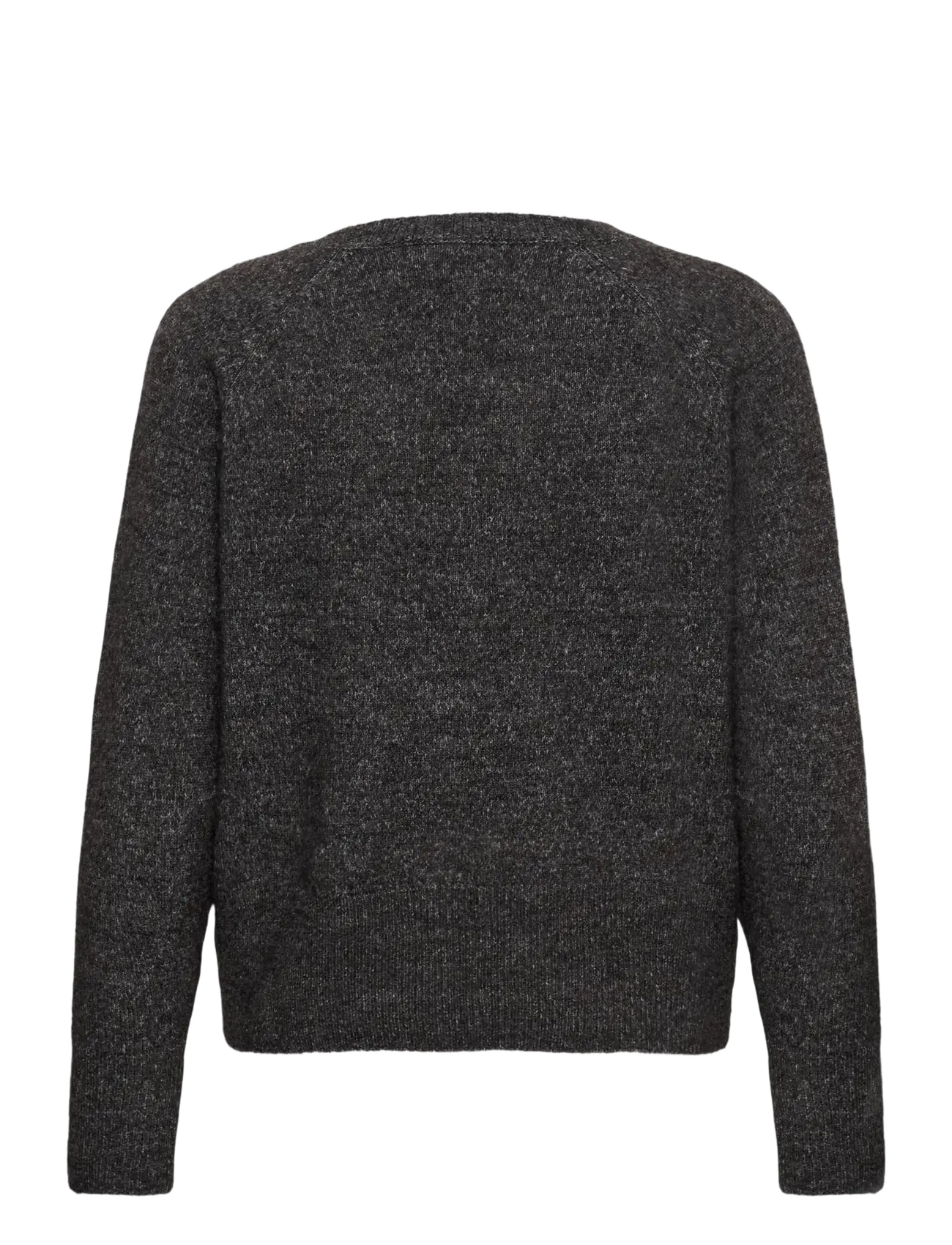 Kaffe - KAniel v-neck Pullover - jumpers - dark grey melange - 1