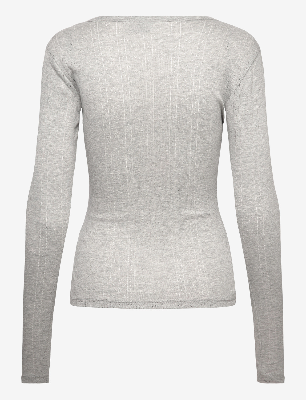 Kaffe - KAhilda T-Shirt - pikkade varrukatega alussärgid - light grey melange - 1