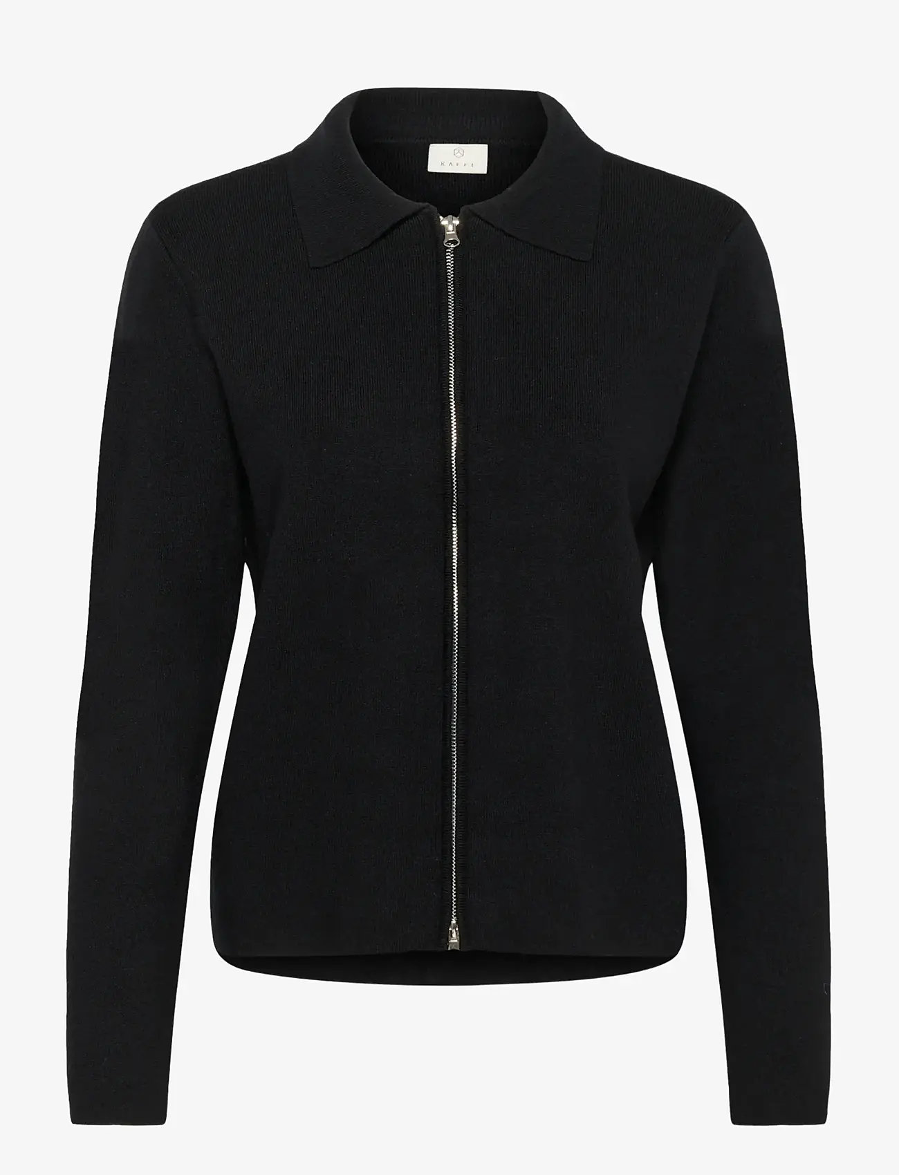 Kaffe - KAvisja Polo Cardigan - koftor - black deep - 0