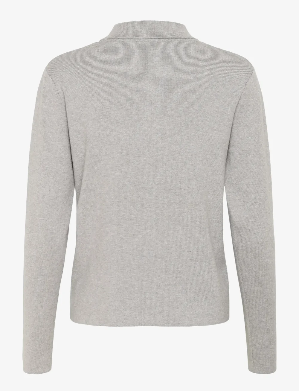 Kaffe - KAvisja Polo Cardigan - cardigans - grey melange - 2