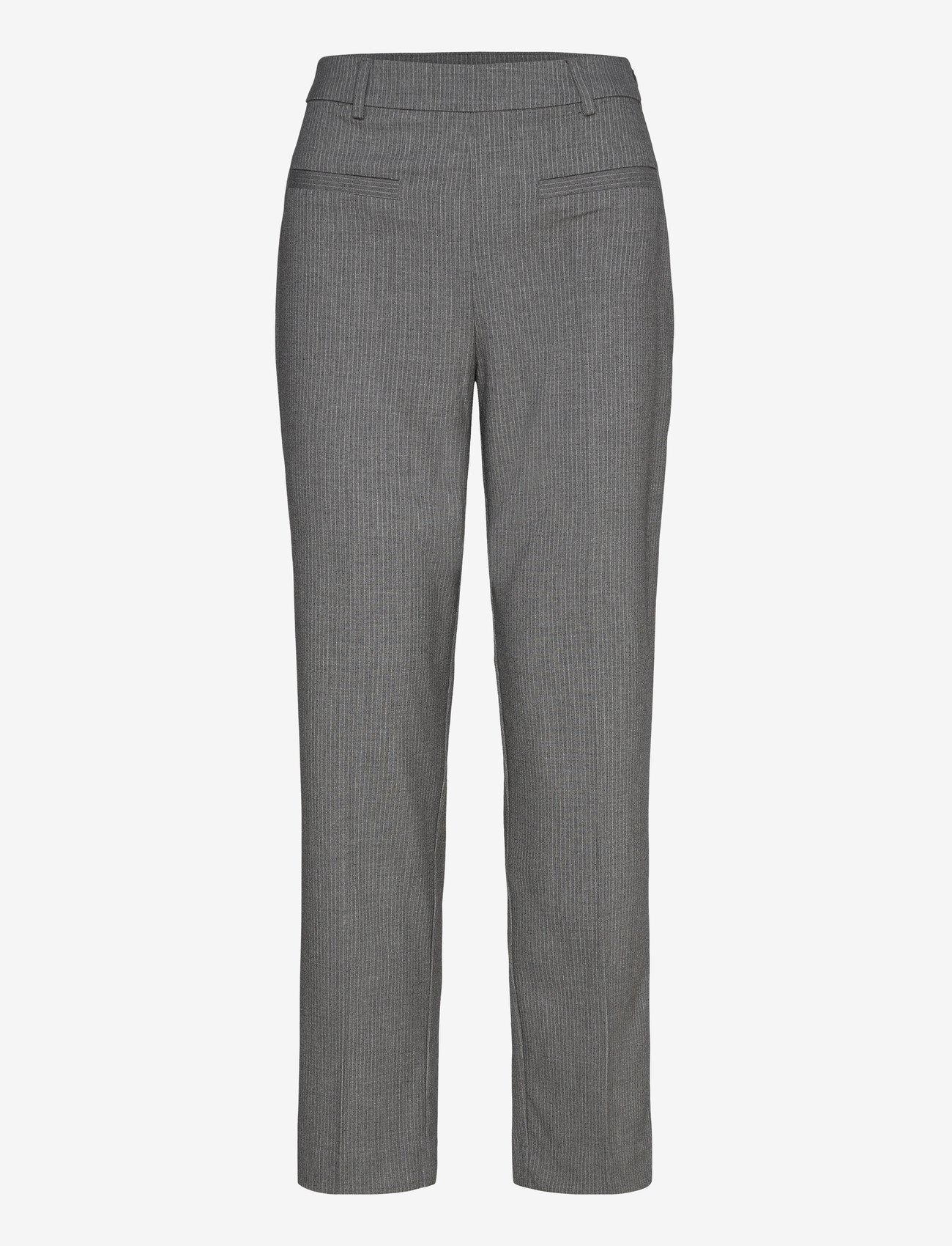 Kaffe - KAellie Pants - habitbukser - grey melange / chalk stripe - 0
