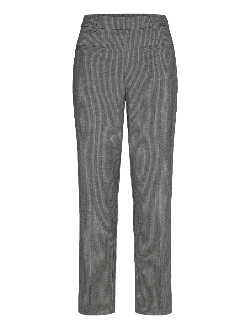 Kaffe - KAellie Pants - formell - grey melange / chalk stripe - 0