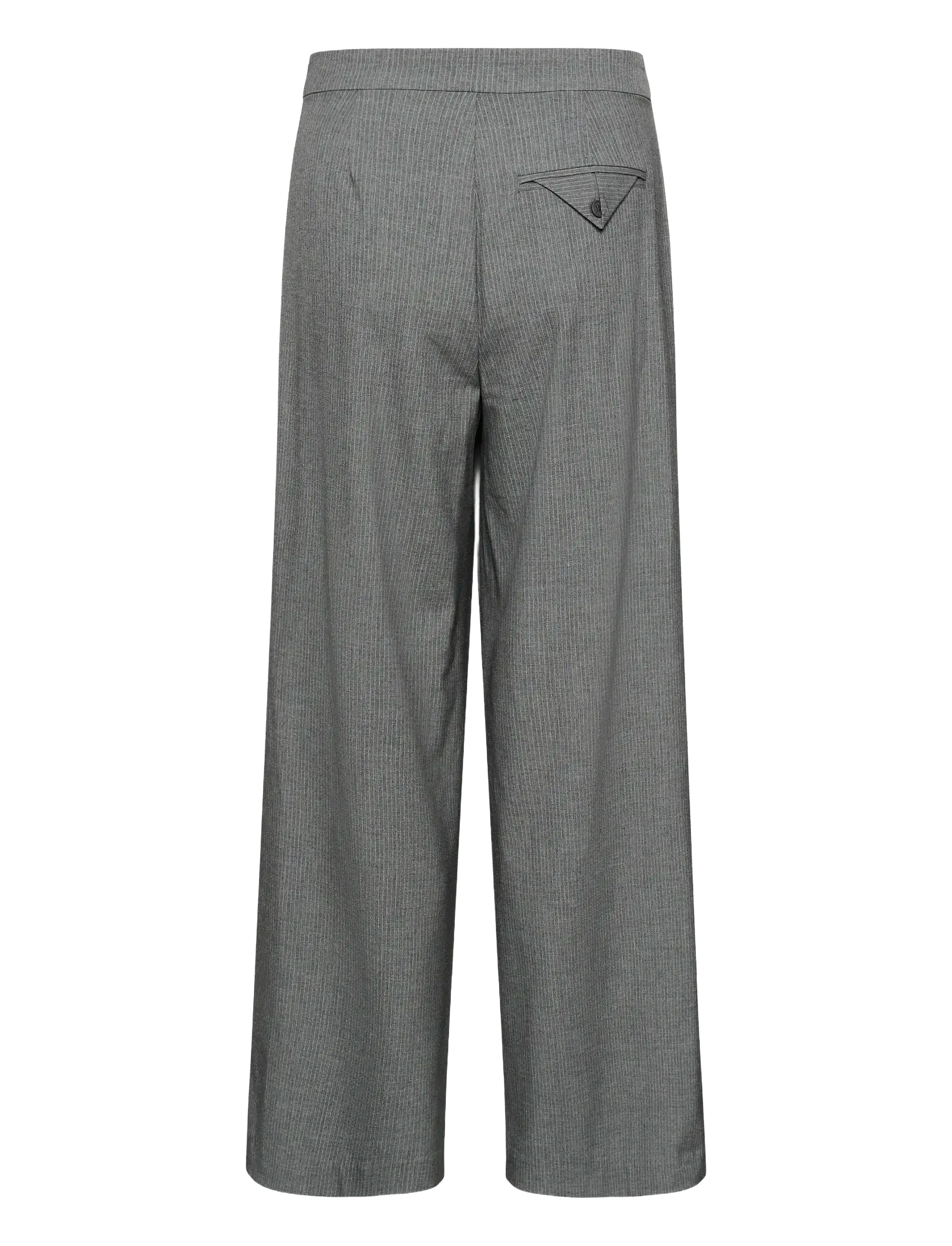 Kaffe - KAellie Wide Pants - peoriided outlet-hindadega - grey melange / chalk stripe - 2