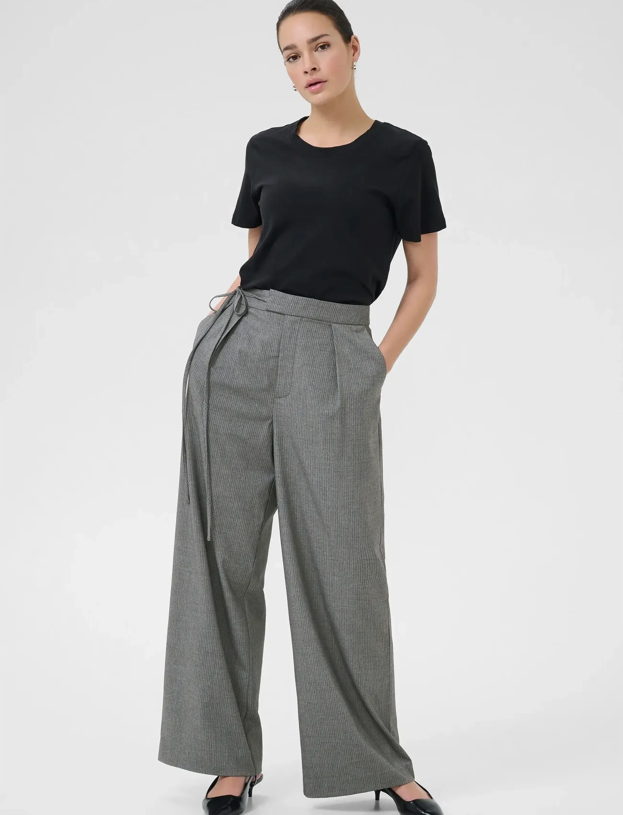 Kaffe Kaellie Wide Pants mjukisbyxor dam – bild 2