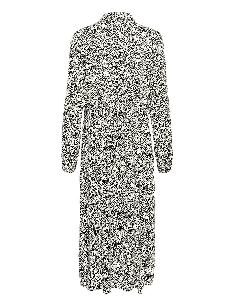 Kaffe - KAmiriam Shirt Dress - skjortklänningar - black oyster/turtledove animal - 2