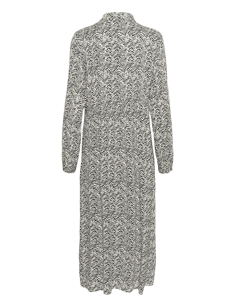 Kaffe - KAmiriam Shirt Dress - skjortklänningar - black oyster/turtledove animal - 2