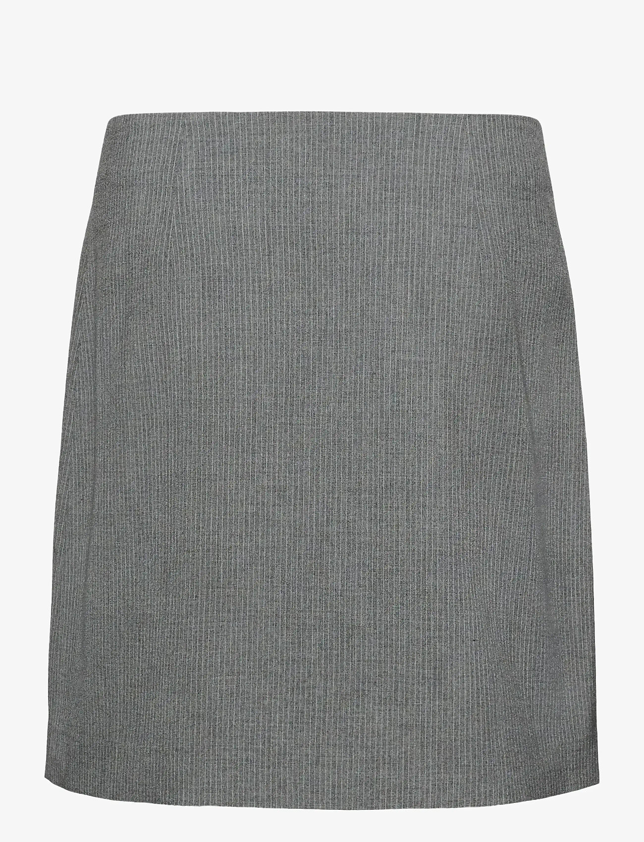 Kaffe - KAellie Skirt - kurze röcke - grey melange / chalk stripe - 1