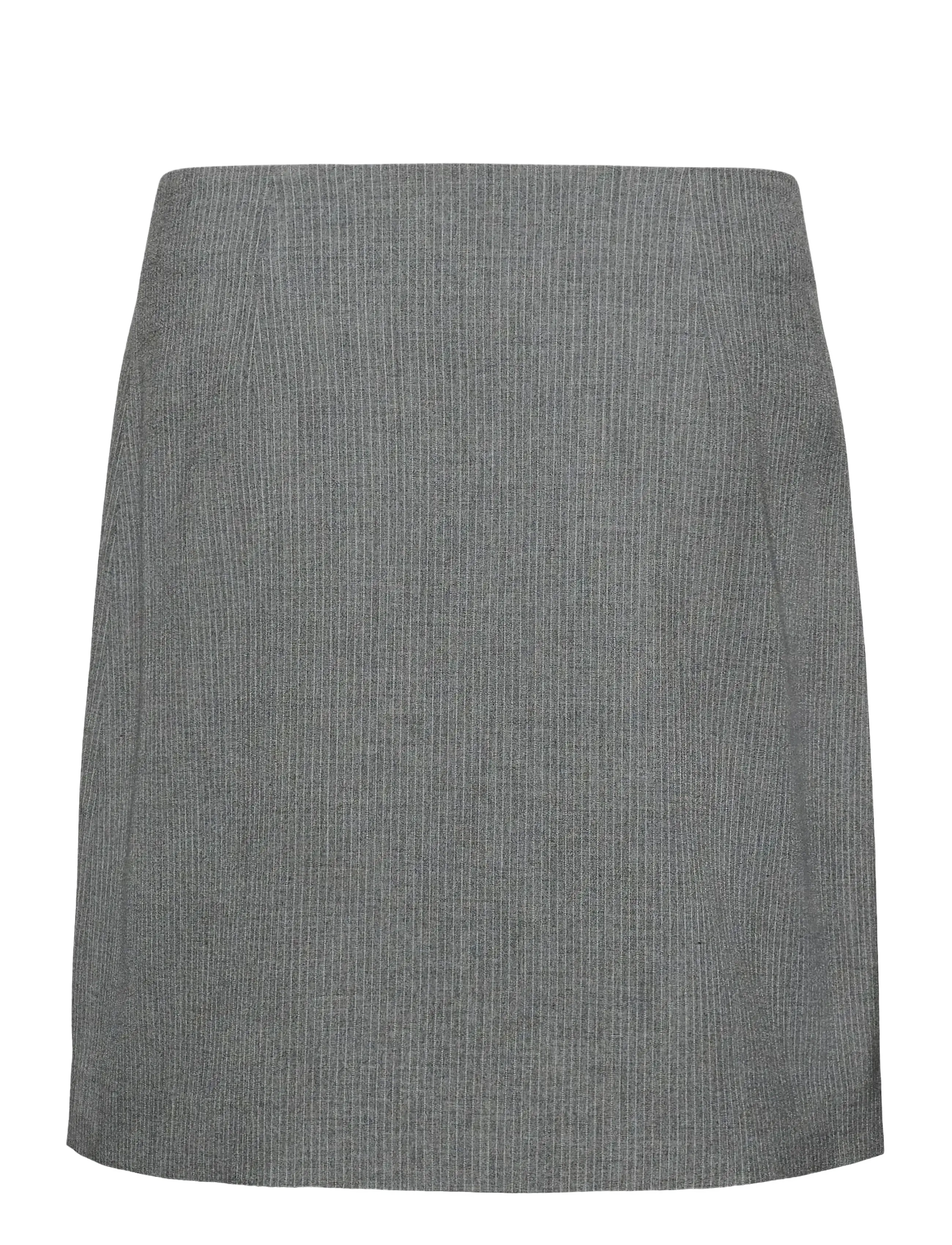 Kaffe - KAellie Skirt - trumpi sijonai - grey melange / chalk stripe - 2