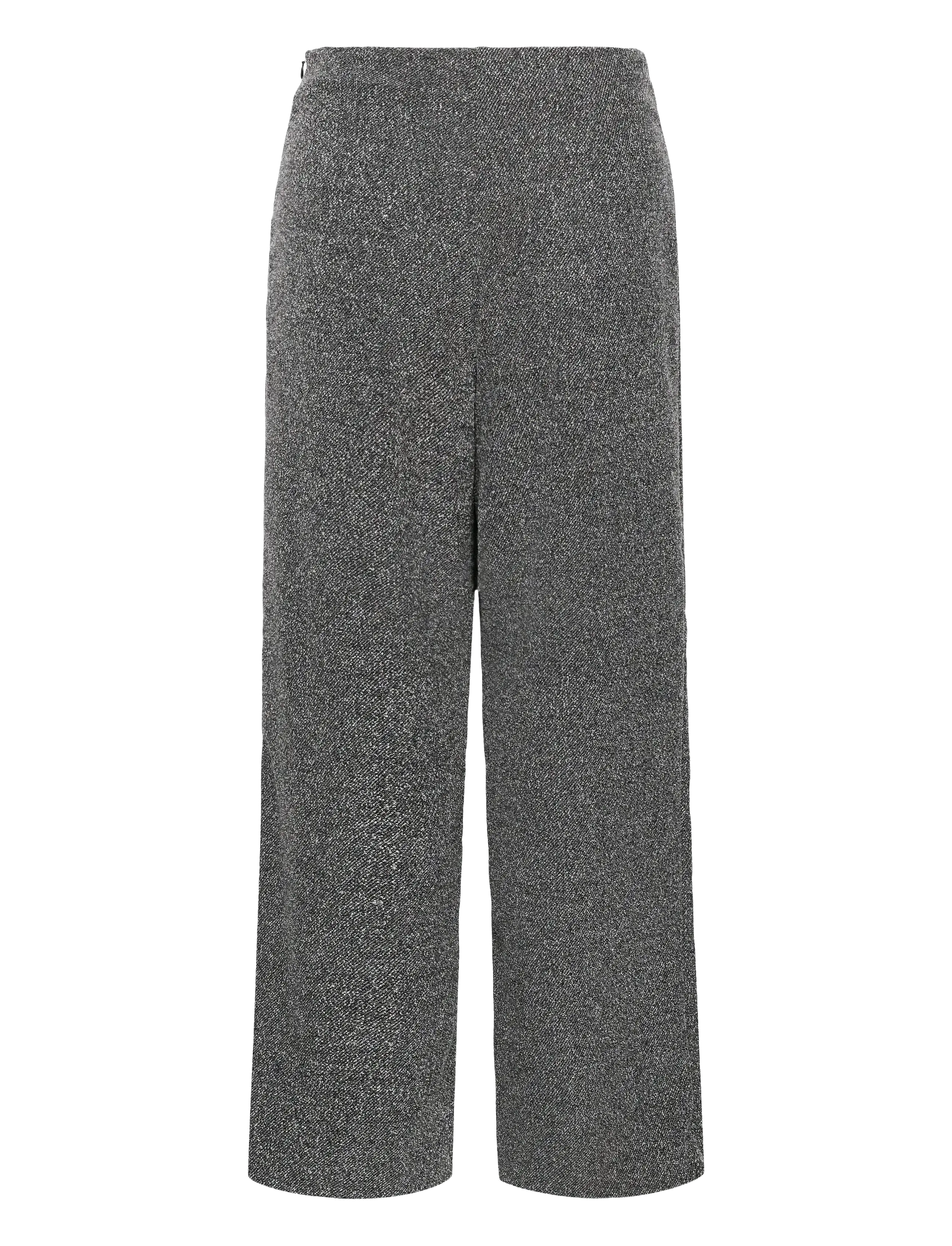 Kaffe - KAalba Wide Pants - hosen mit weitem bein - black melange - 2