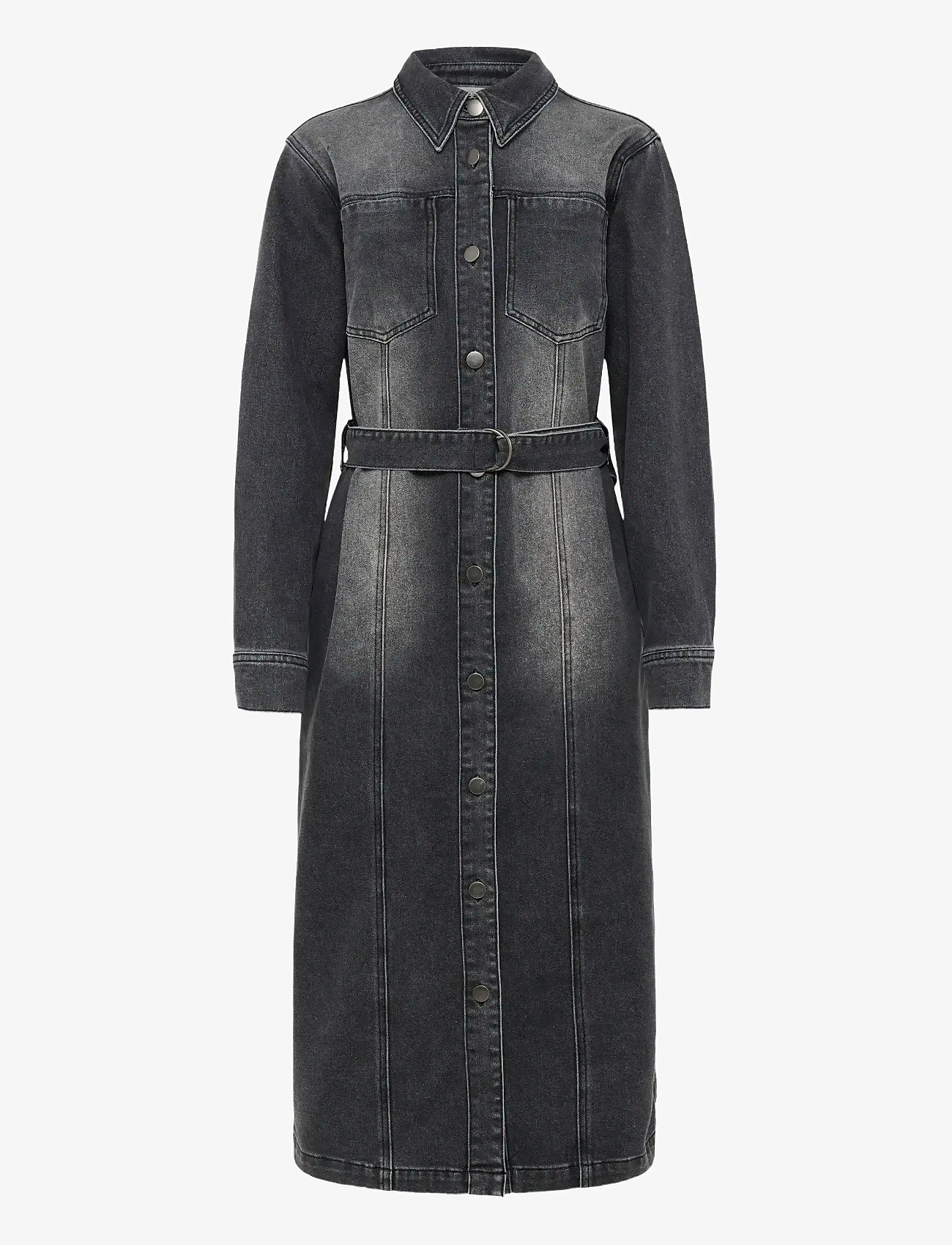 Kaffe - KAabby Denim Dress - hemdkleider - medium grey denim - 1