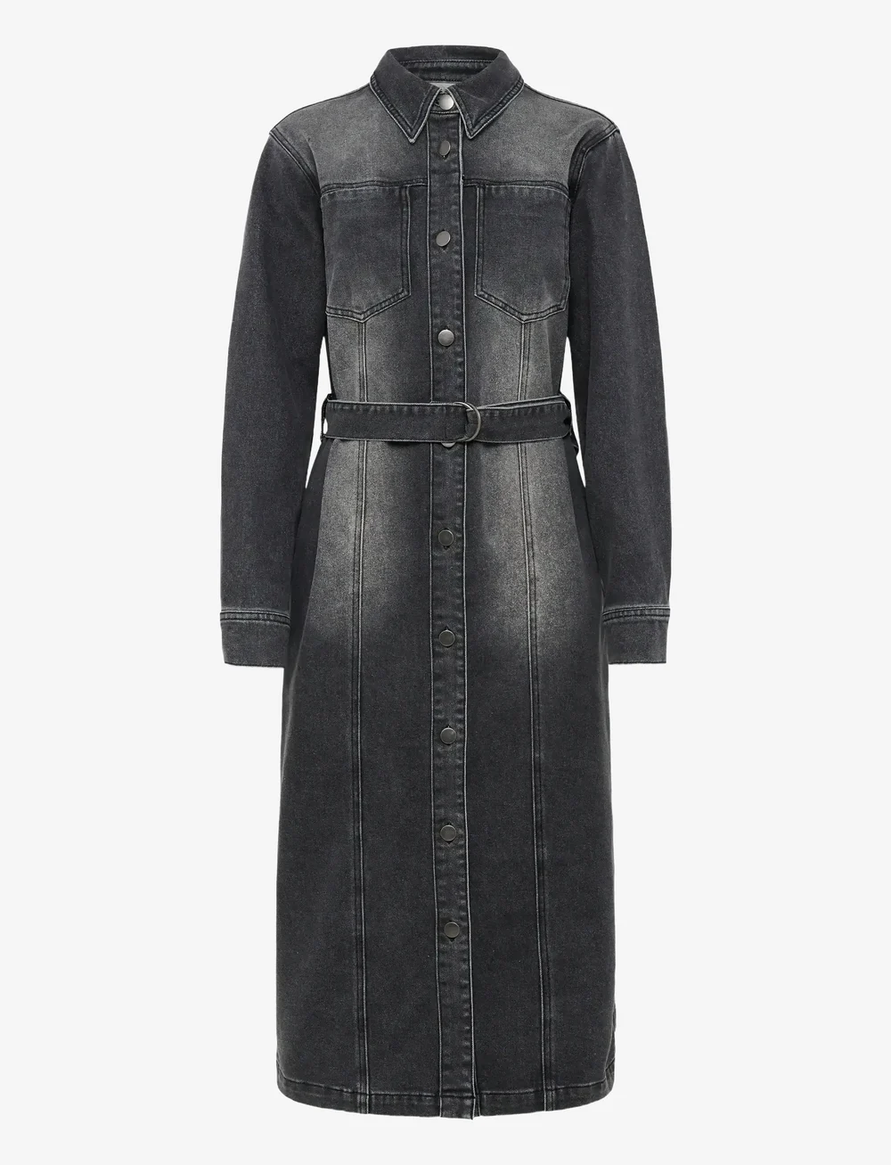 Kaffe - KAabby Denim Dress - skjortekjoler - medium grey denim - 1