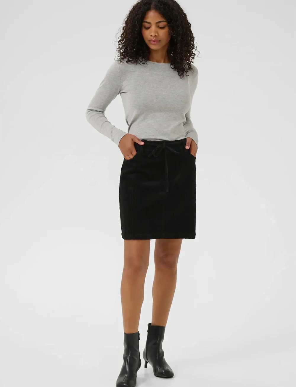 Kaffe - KAkerstin Skirt - kurze röcke - black deep - 3