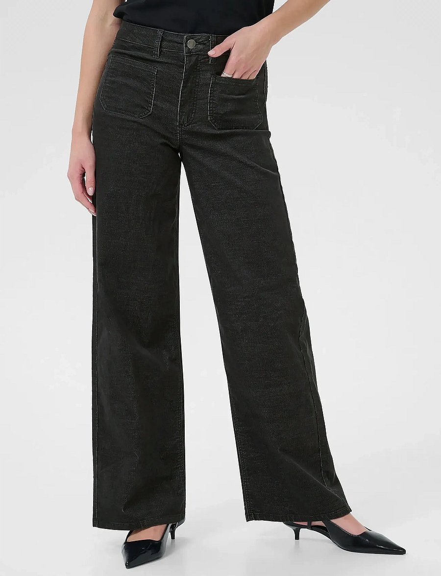 Kaffe - KAmolly Pants - vida jeans - black oyster - 0