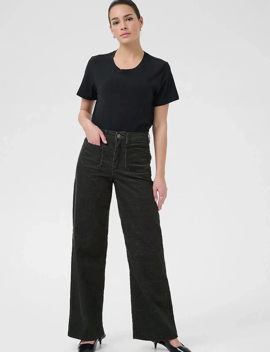Kaffe - KAmolly Pants - vida jeans - black oyster - 3