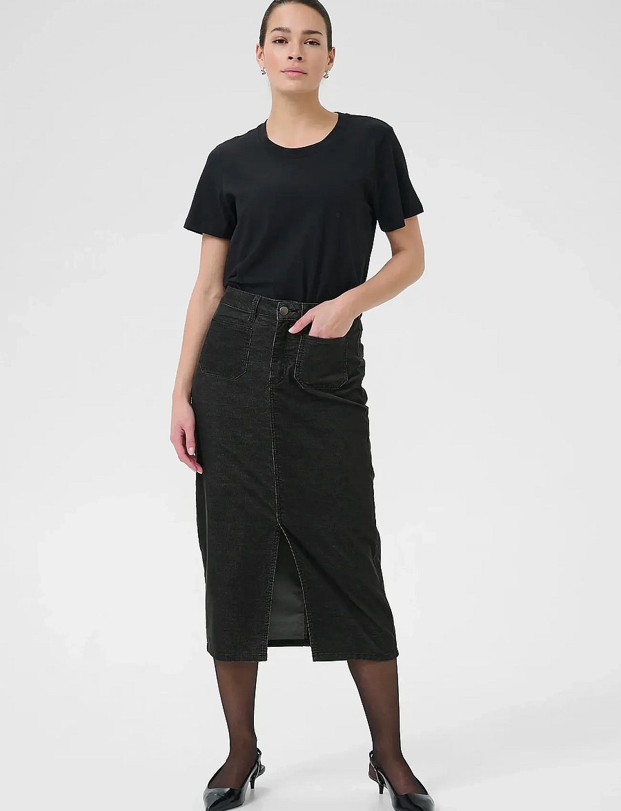 Kaffe - KAmolly Skirt - lange skjørt - black oyster - 3