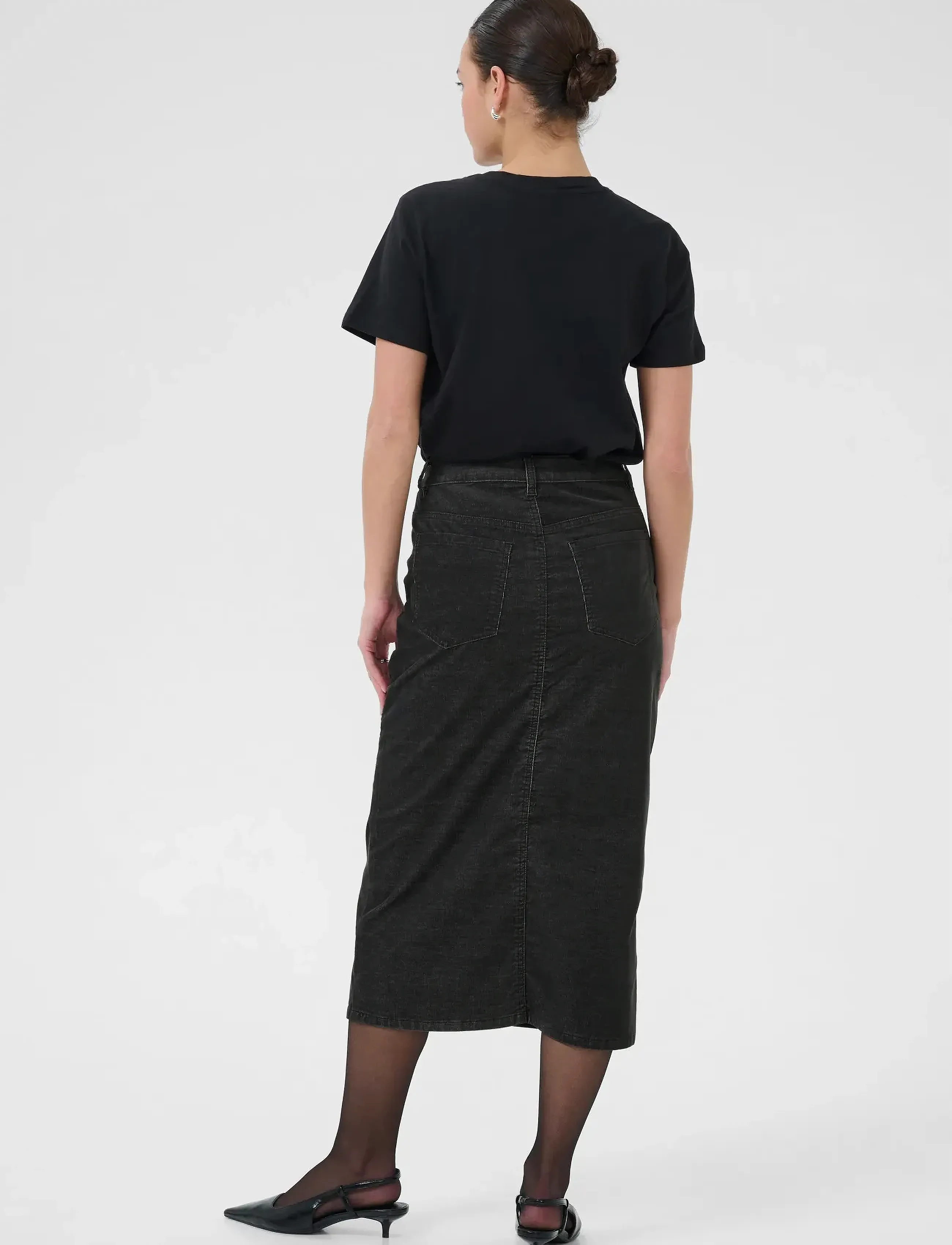 Kaffe - KAmolly Skirt - kokerrokken - black oyster - 4