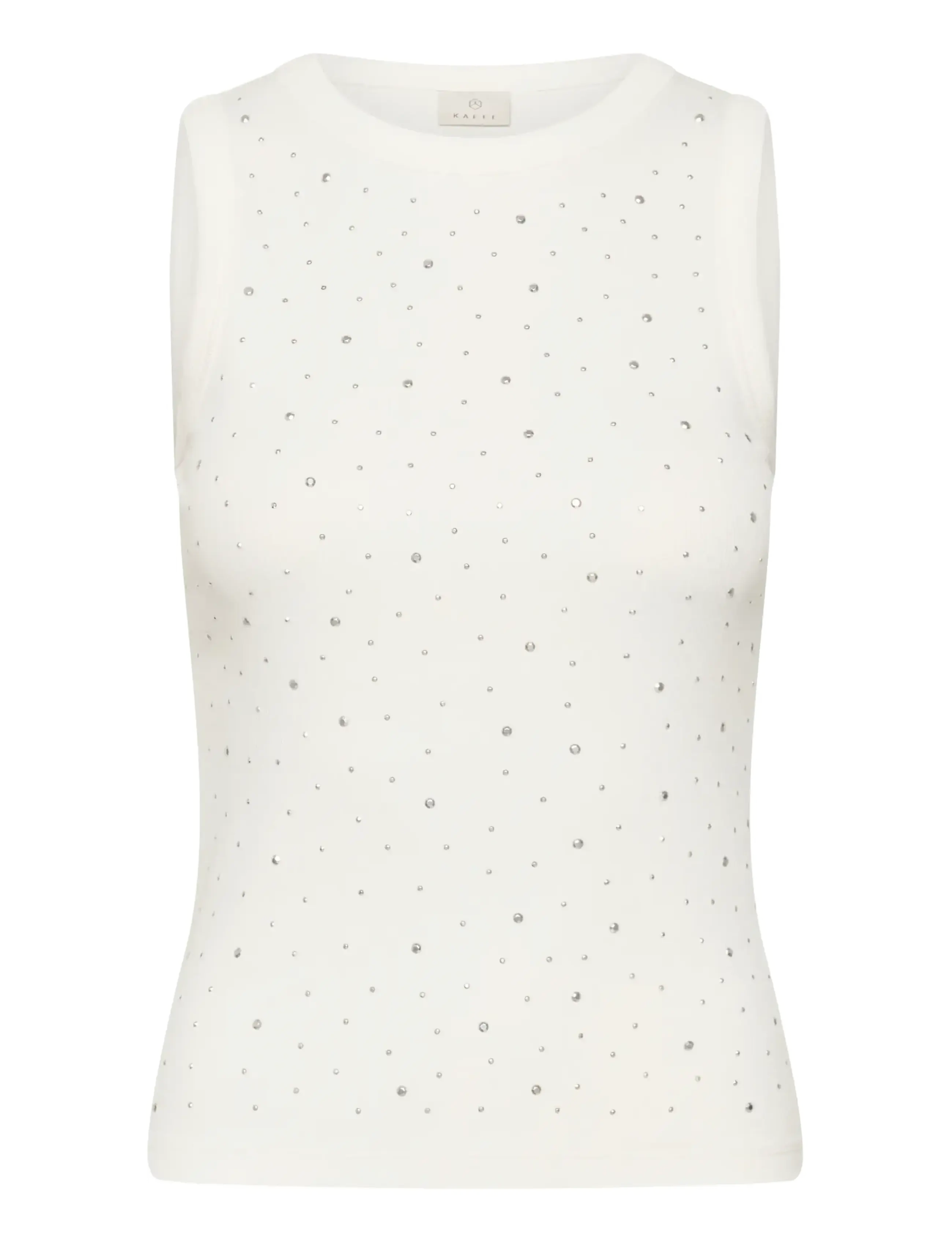 KAFFE Kacarna Rhinestone Oberteil Cream - XXL - Damen