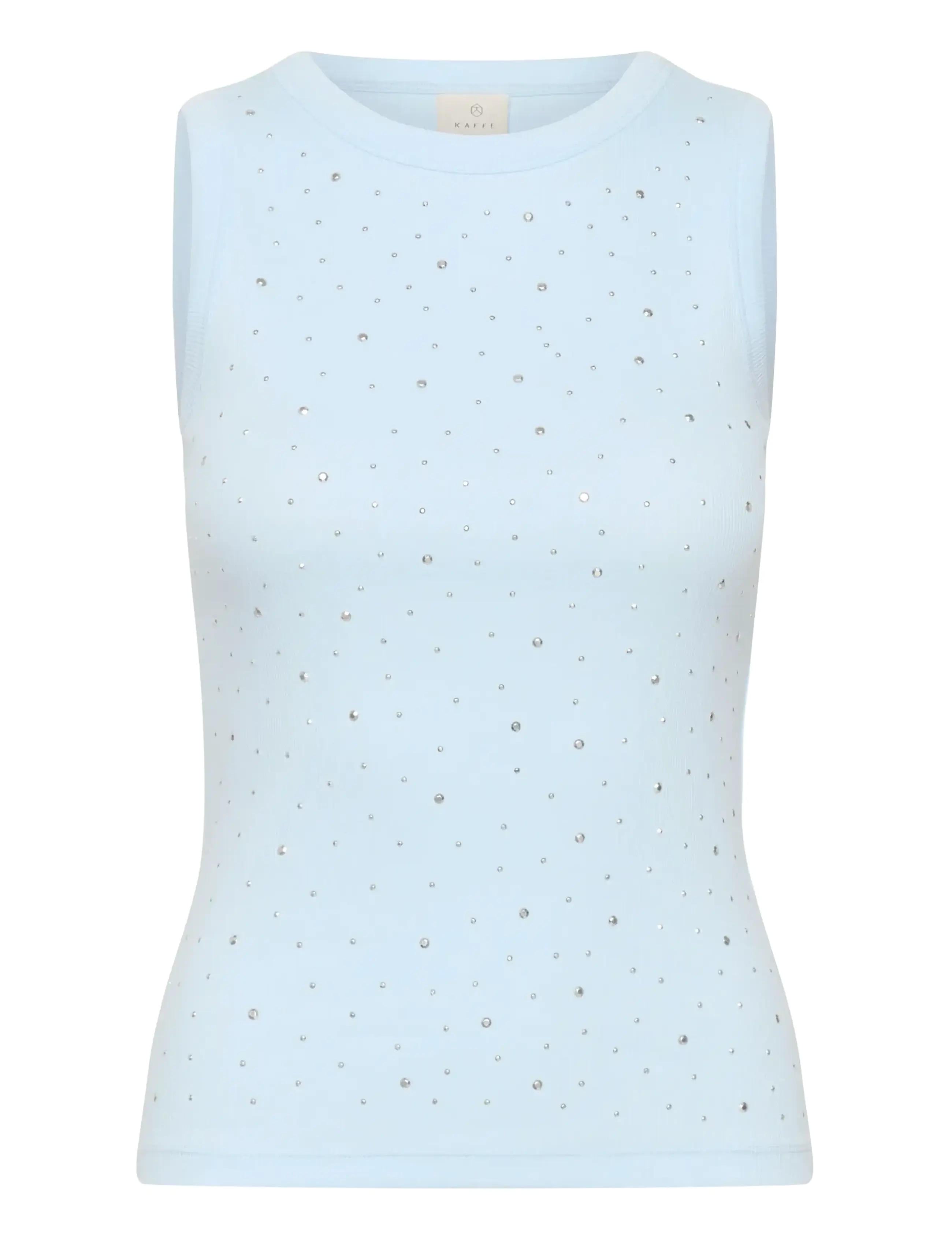KAFFE Kacarna Rhinestone Oberteil Blau - XL - Damen