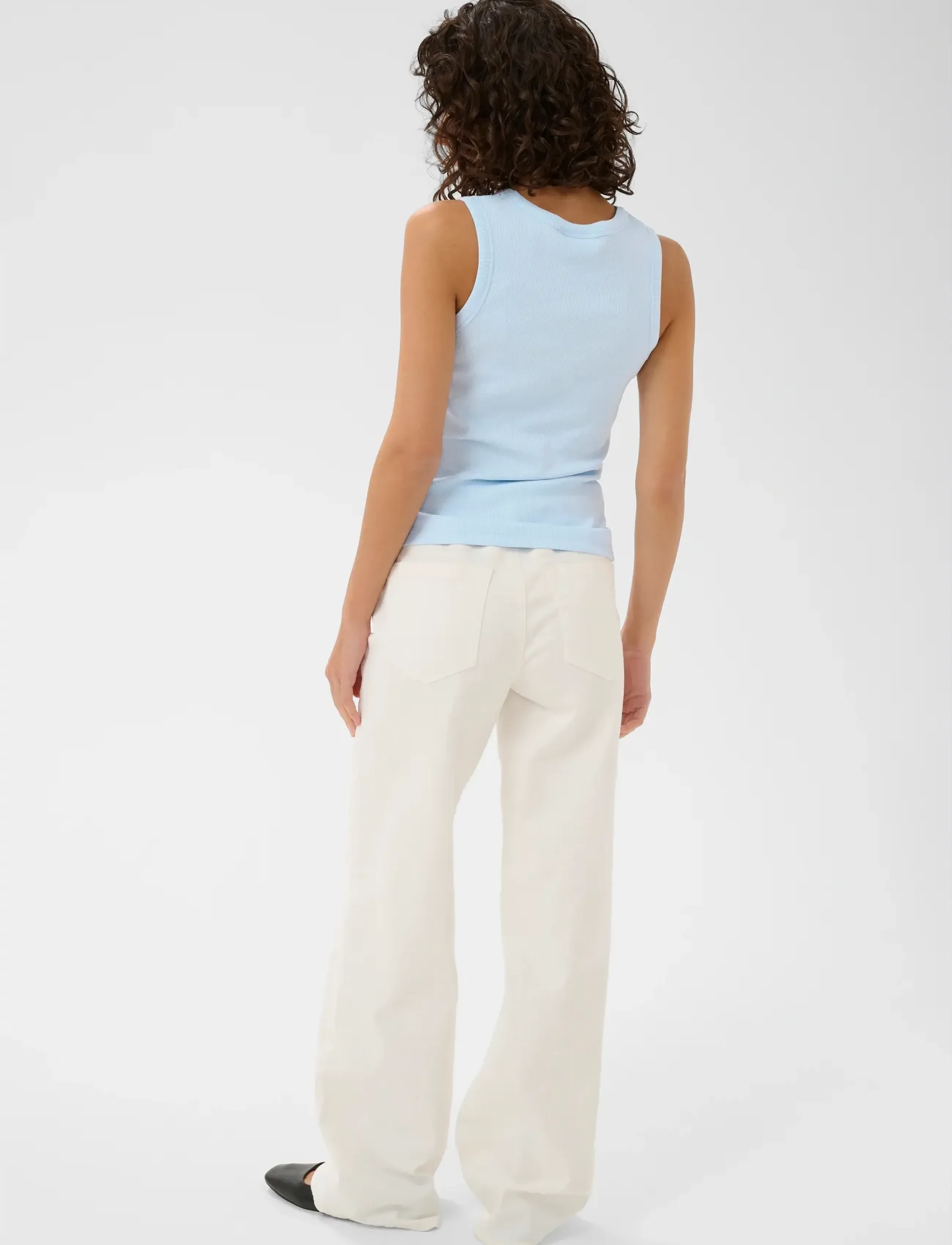 Kaffe - KAcarna Rhinestone Top - laveste priser - nantucket breeze - 4