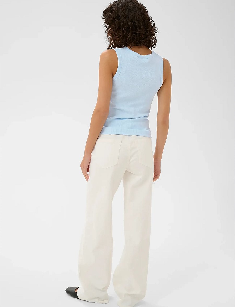 Kaffe - KAcarna Rhinestone Top - Ärmellose tops - nantucket breeze - 4