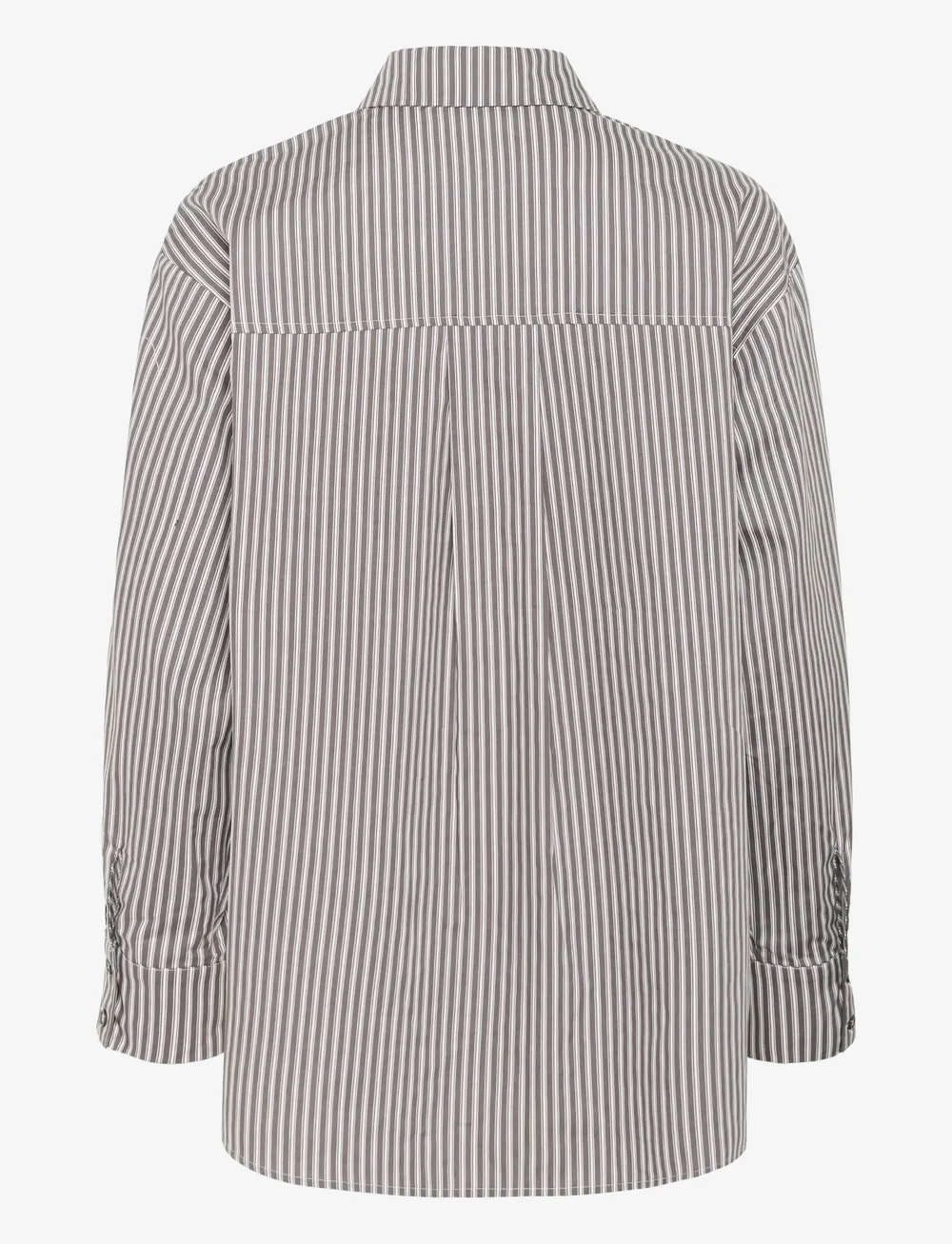 Kaffe - KAmarianne Shirt - langermede skjorter - grey/white stripe - 2