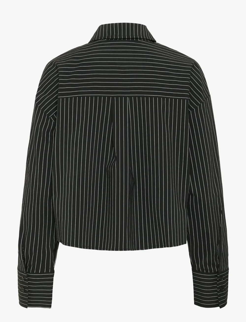 Kaffe - KAeliana Shirt - langærmede skjorter - black / chalk pinstripe - 2