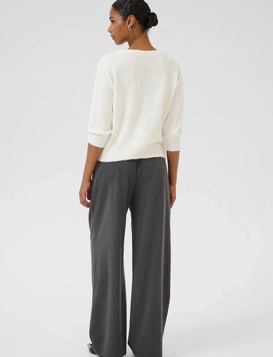 Kaffe - KAbetty Pullover - stickade tröjor - chalk cc - 4