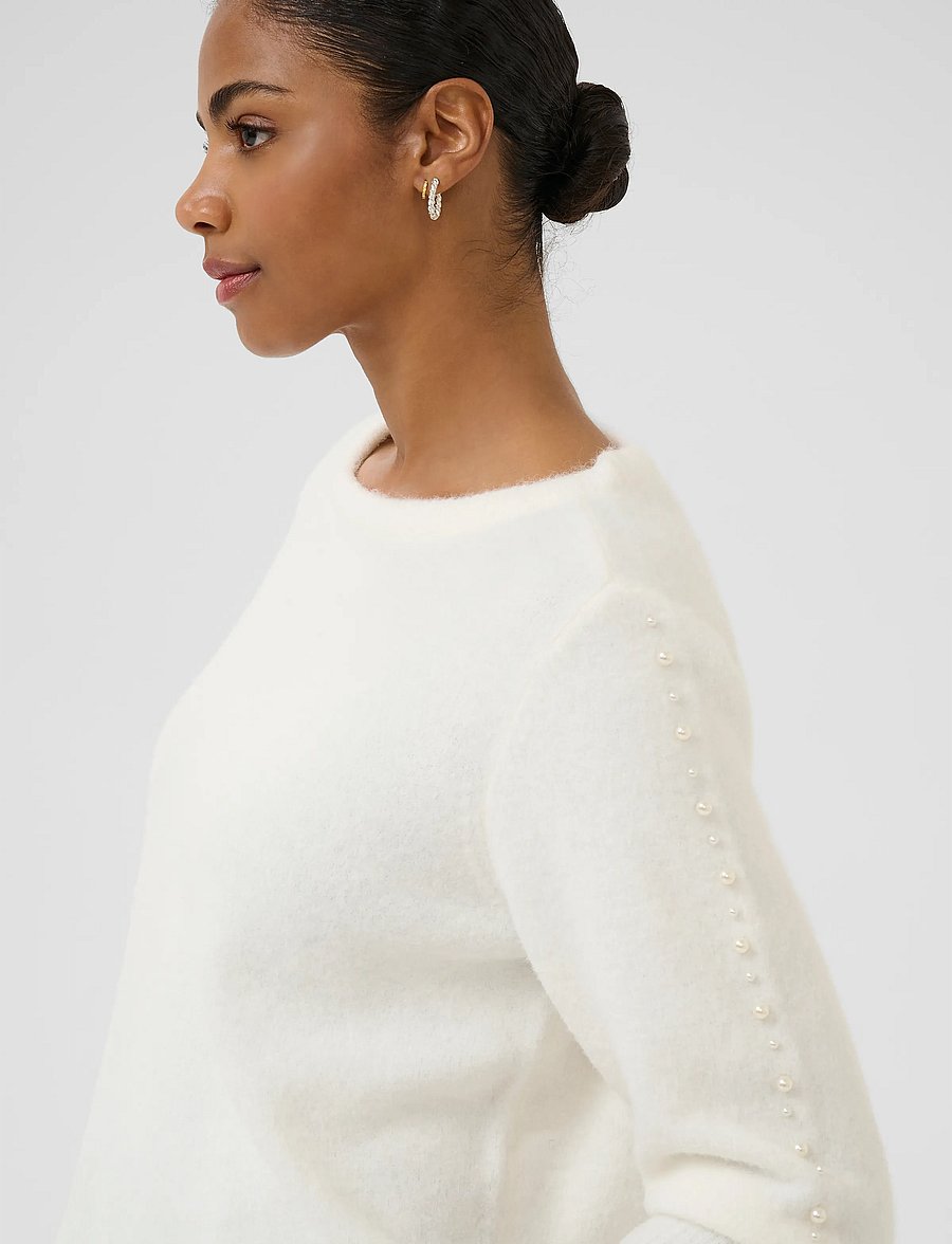 Kaffe - KAbetty Pullover - stickade tröjor - chalk cc - 5