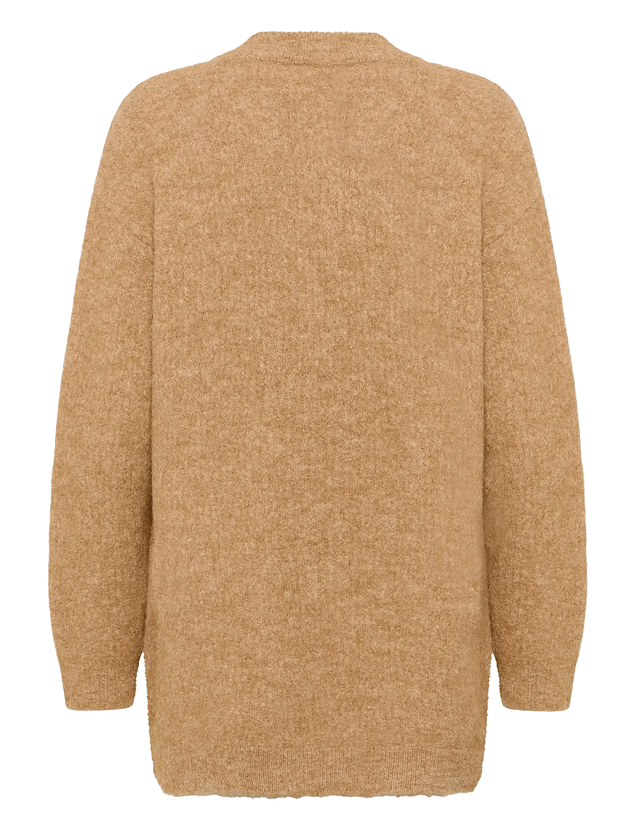 Kaffe - KAtrudy Cardigan - koftor - toasted coconut melange - 2