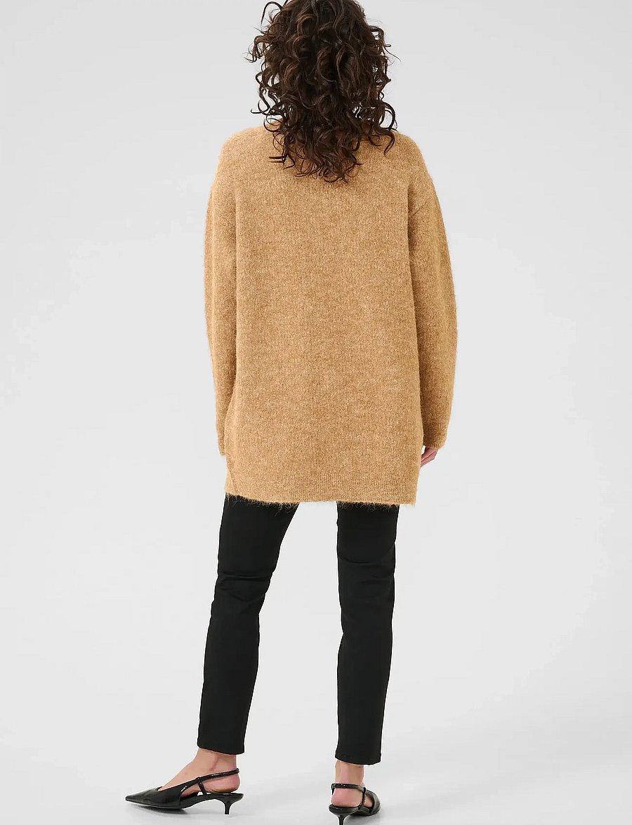 Kaffe - KAtrudy Cardigan - koftor - toasted coconut melange - 4