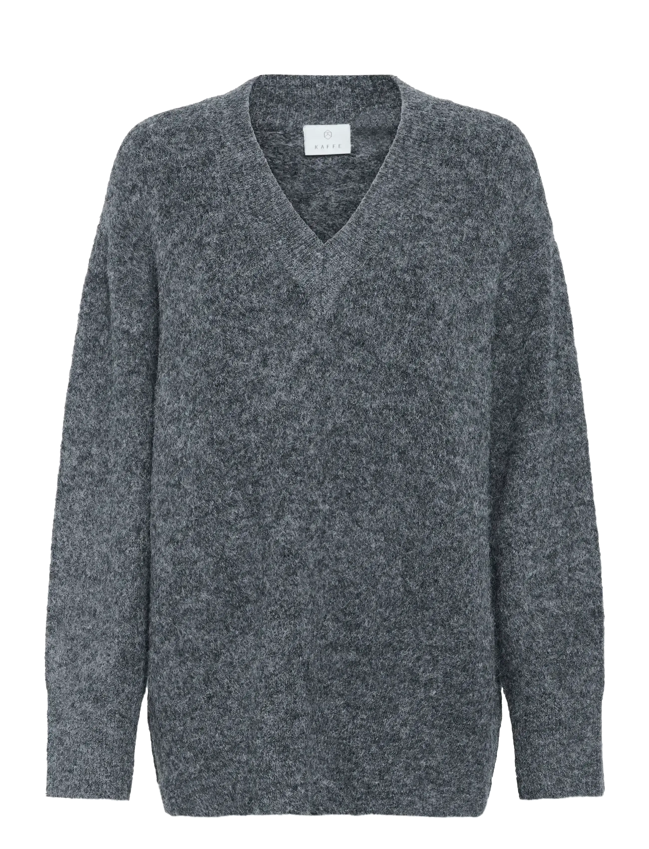 Kaffe KAtrudy Pullover - Tøj - DARK GREY MELANGE / grey