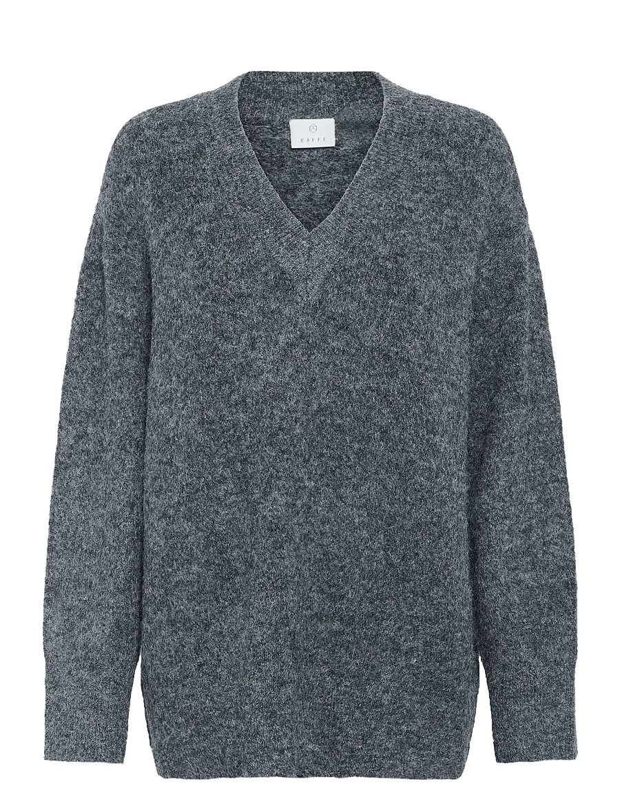 Kaffe - KAtrudy Pullover - pullover - dark grey melange - 1