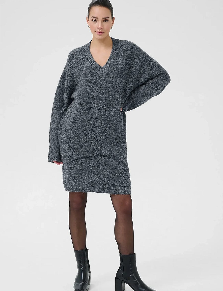 Kaffe - KAtrudy Pullover - pullover - dark grey melange - 3