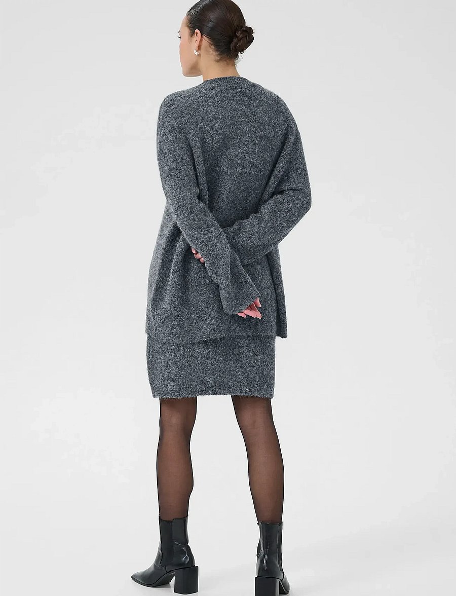 Kaffe - KAtrudy Pullover - pullover - dark grey melange - 4