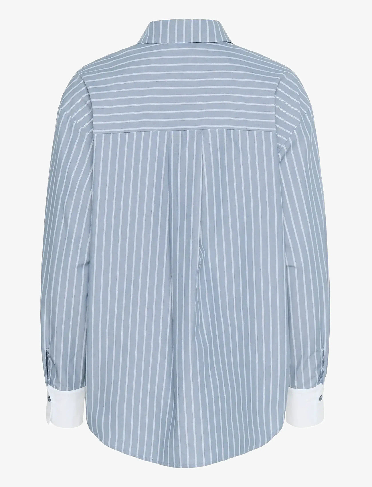 Kaffe - KAmilina Shirt - pikkade varrukatega särgid - windward blue melange stripe - 2